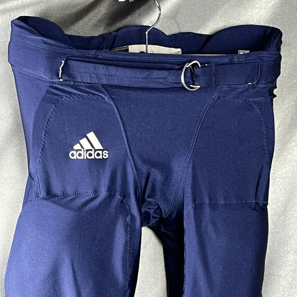 Adidas Integrated 7 Pad Football Padded Pants Adult Size S Navy Blue Cropped